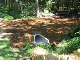 West side of culvert