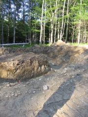 Landscape looking downgrade to Northwest and drain to daylight