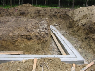 Garage footings