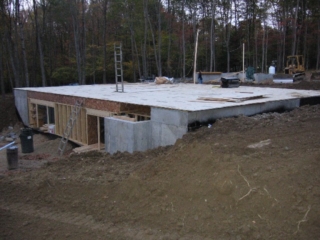 2006/10/10: Looking Northeast; excavation filled in; lower level topped off
