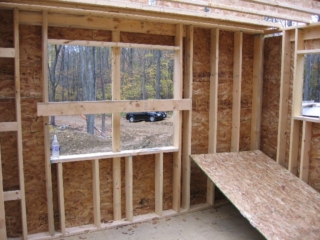 Looking Northeast into master bedroom