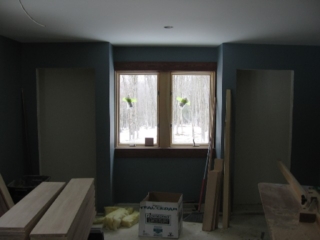 Looking North into Dudley Museum, painted Van Courtland Blue (as is Gabe's bedroom)