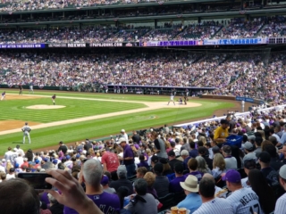 Going home! First pitch!