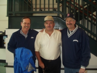 L-R: Joe Klune, Tim Simmons and Don Dudley, Pueblo Central High School Class of 1965, in the Coors Field Club Level, Denver, Colo., Monday, 2005/04/04