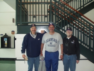 L-R: Don, Dave and Roger Dudley in the Coors Field Club Level, Denver, Colo., Monday, 2005/04/04