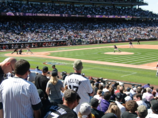First Pitch Delivered by Ubaldo Jiminez
